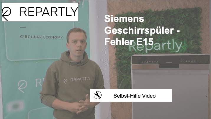 Video - Siemens E15 vaatwasser